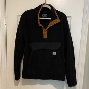 Carhartt Black and Tan Fleece Pullover